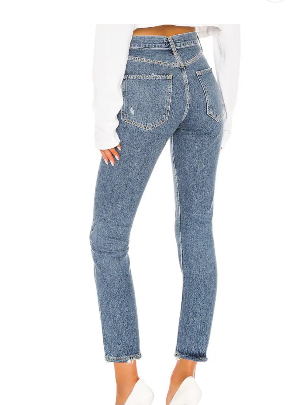 Agolde Jeans Riley High Rise Straight Crop Jeans size 26